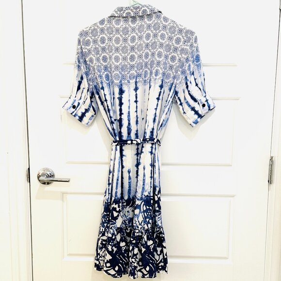 PETER SOM FOR DESIGNATION BELTED DRESS SIZE 6 - Picture 2 of 7